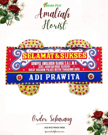 Papan Bunga Ucapan Selamat Malo